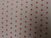 Goma Estampada Lunares Blanco/Rojo 7001